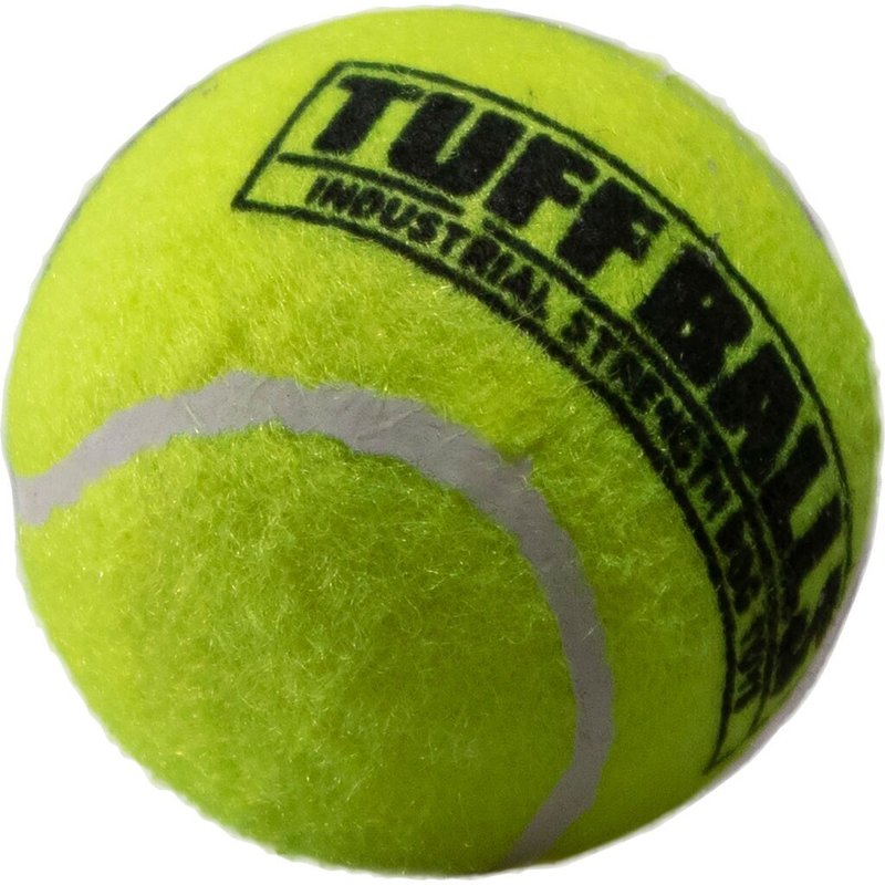 PetSport Yellow Tennis Ball Dog Toys | 1 Pack Small (1.8") Pet Safe Durable Felt & Rubber Junior Tuff Balls | Play Fetch, Launch, Chuck or Toss at Dog Park