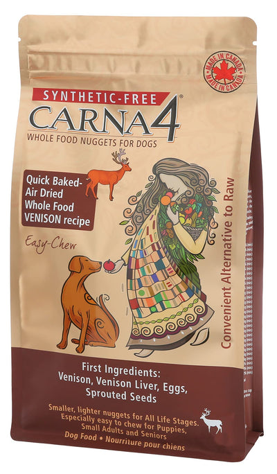 Carna4 - Whole Food Nuggets for Dogs - Venison Recipe - 10 lbs (10 lb), 10 Pound (Pack of 1)