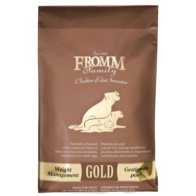 Fromm Weight Management Gold Premium Dry Dog Food - Weight Management Dog Food for Medium & Small Breeds - Turkey Recipe - 30 lb