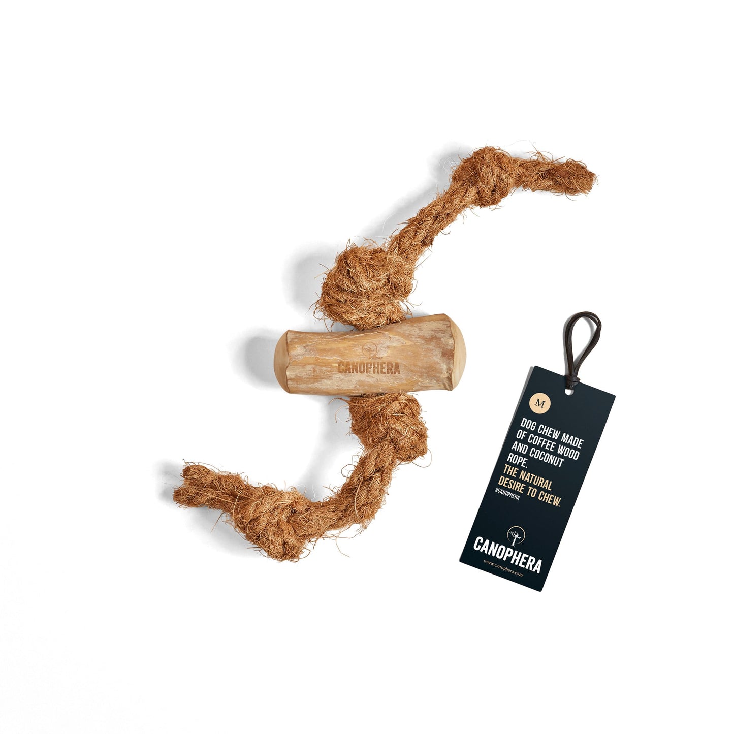 Canophera Dog CHEW Made of Coffee Wood and Coconut Rope (Medium)