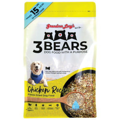 Grandma Lucy's 3 Bears Chicken Dog Food - 3lb