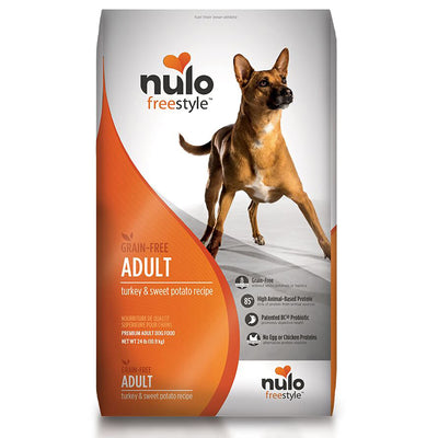 Nulo Adult Grain Free Dog Food: All Natural Dry Pet Food For Large And Small Breed Dogs (Turkey, 24Lb)