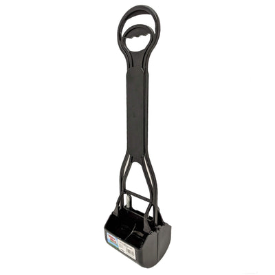 Four Paws Allen's Spring Action Dog Scooper For Grass Standard Black 5.13" x 5.5" x 24.75"