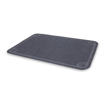 Petmate Litter Catcher Mat Extra Large, Grey, Model:22990 47x32x0.25 Inch (Pack of 1)