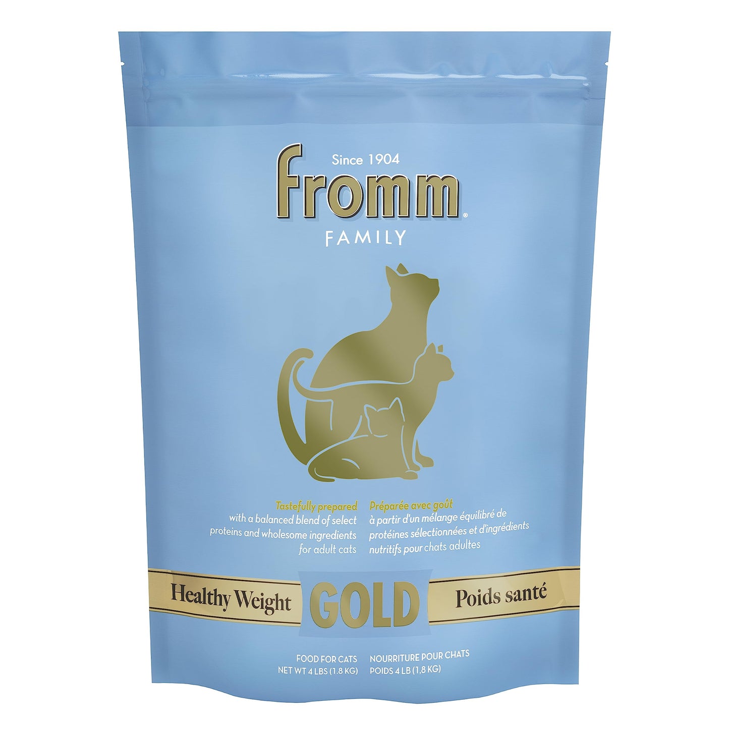 Fromm Healthy Weight Gold Dry Cat Food - Weight Management Cat Food for Adult & Senior Cats - Chicken Recipe - 4 lb