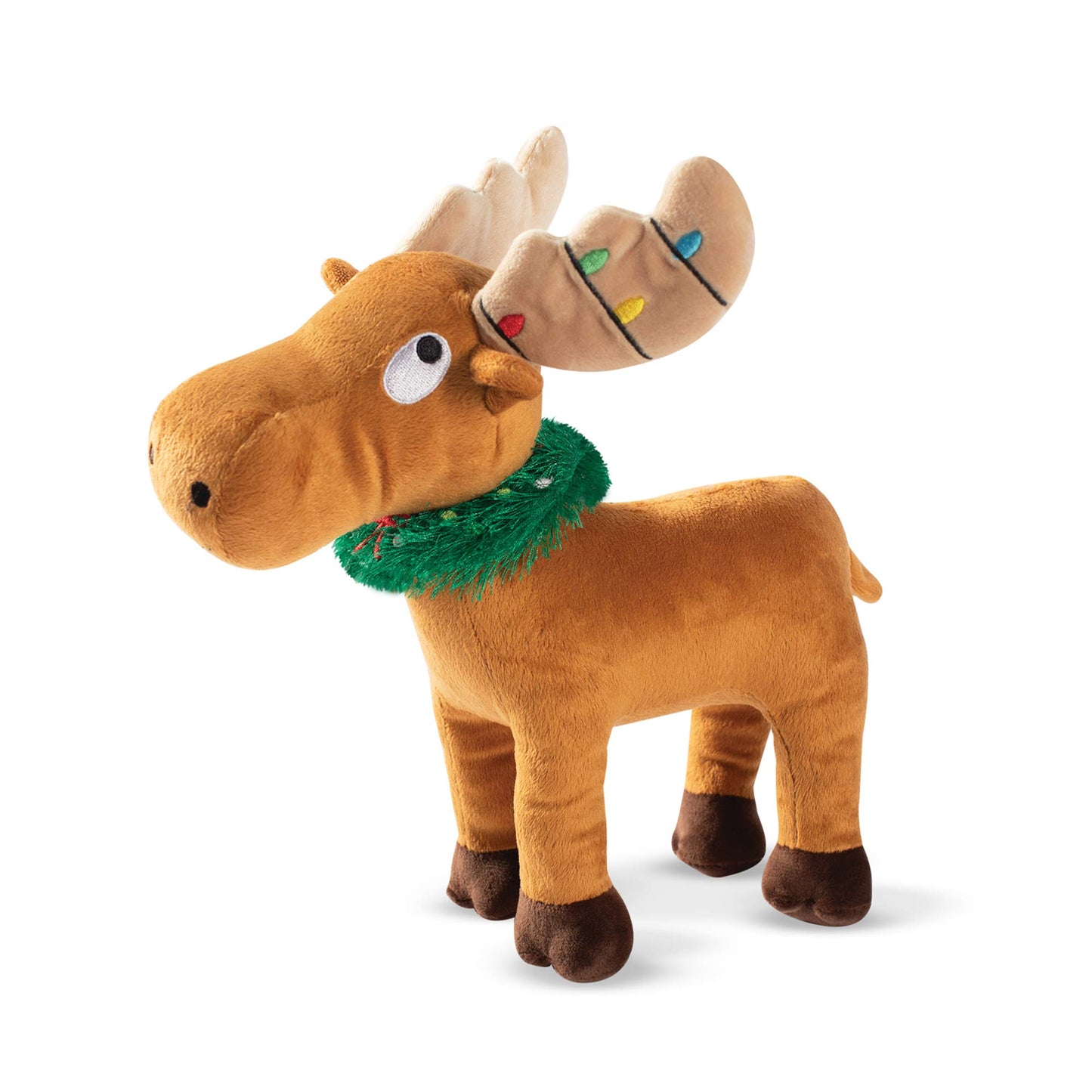 Fringe Studio Plush Dog Toy, Merry Chrismoose (289394), Multi-Colored