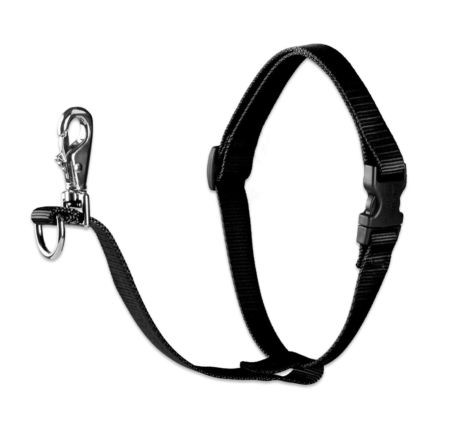 LupinePet Basics 1" Black 26-38" No Pull Harness for Medium-Larger Dogs