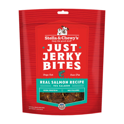 Stella & Chewy's Just Jerky Bites Real Salmon Recipe Dog Treats, 6 oz. Bag