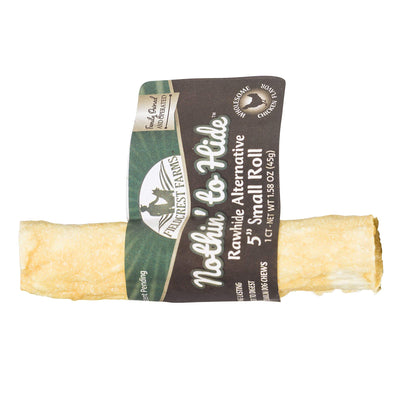 Yonune Fieldcrest Farms 24 Pack of Nothin' to Hide Rolls, 5 Inch Small, Easy to Digest Rawhide Alternative Dog Chews