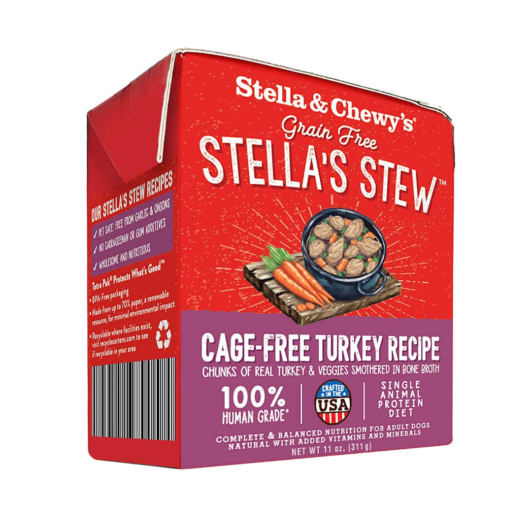 Stella & Chewy's Stella's Stew Cage-Free Turkey Recipe Wet Dog Food