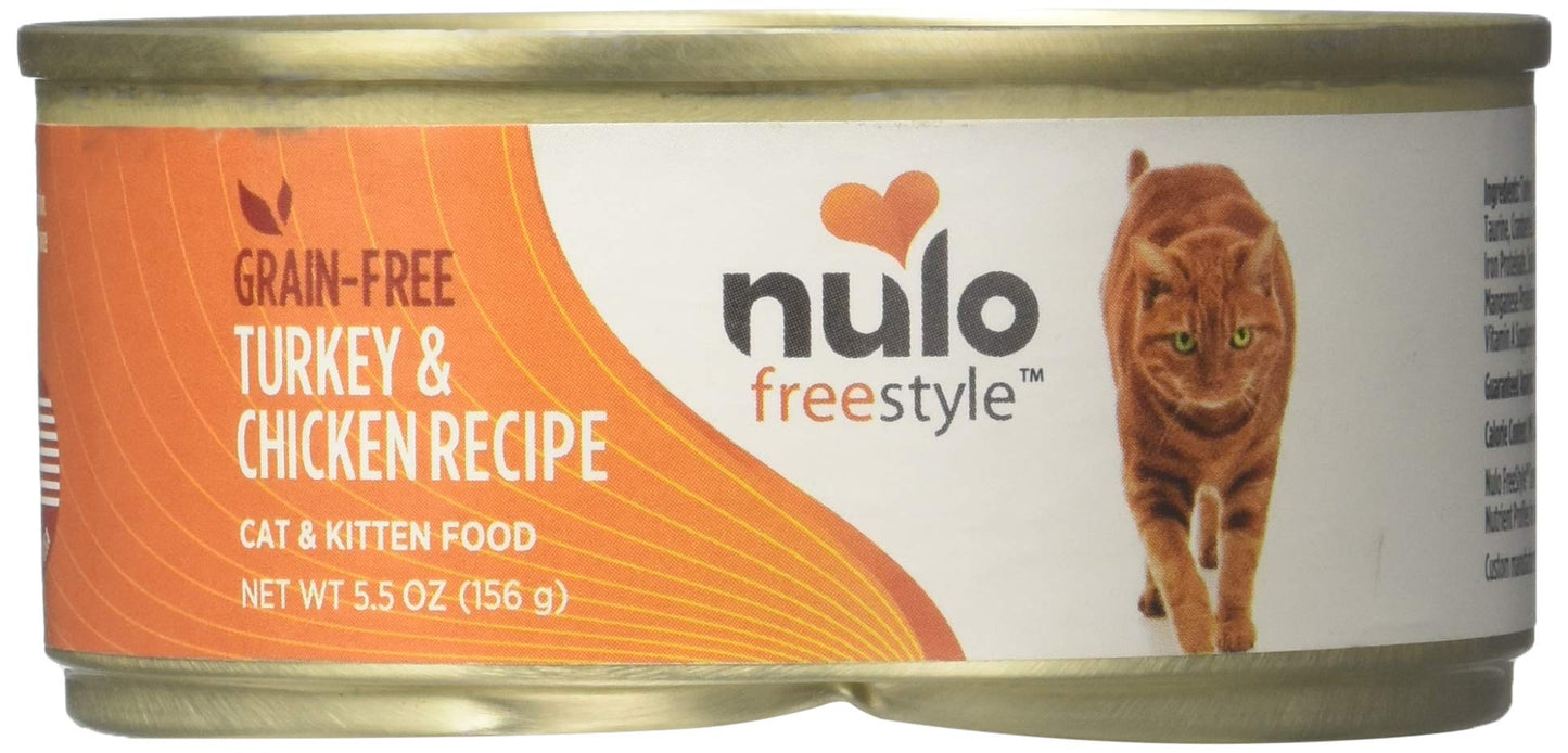 Nulo Cat Freestyle Pate Canned Cat & Kitten Food, Turkey & Chicken Recipe ,5.5 Ounce (Pack of 1)