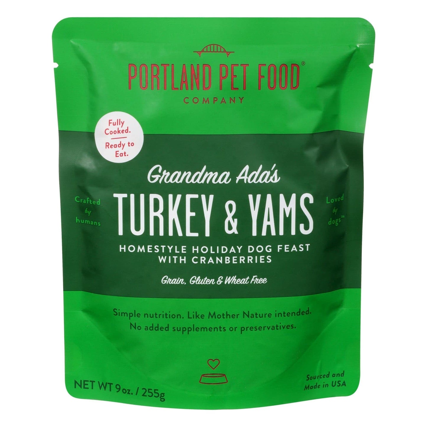 PORTLAND PET FOOD COMPANY Grandma Ada's Turkey & Yams Dog Feast, 9 OZ