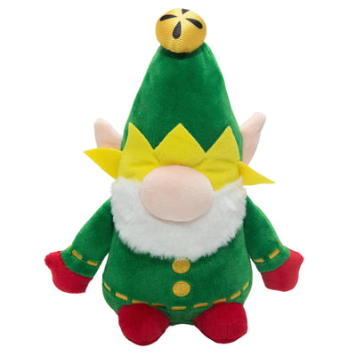 Snugarooz, Holiday Elf The Gnome Plush Dog Toy 8 Inches, 1 Count