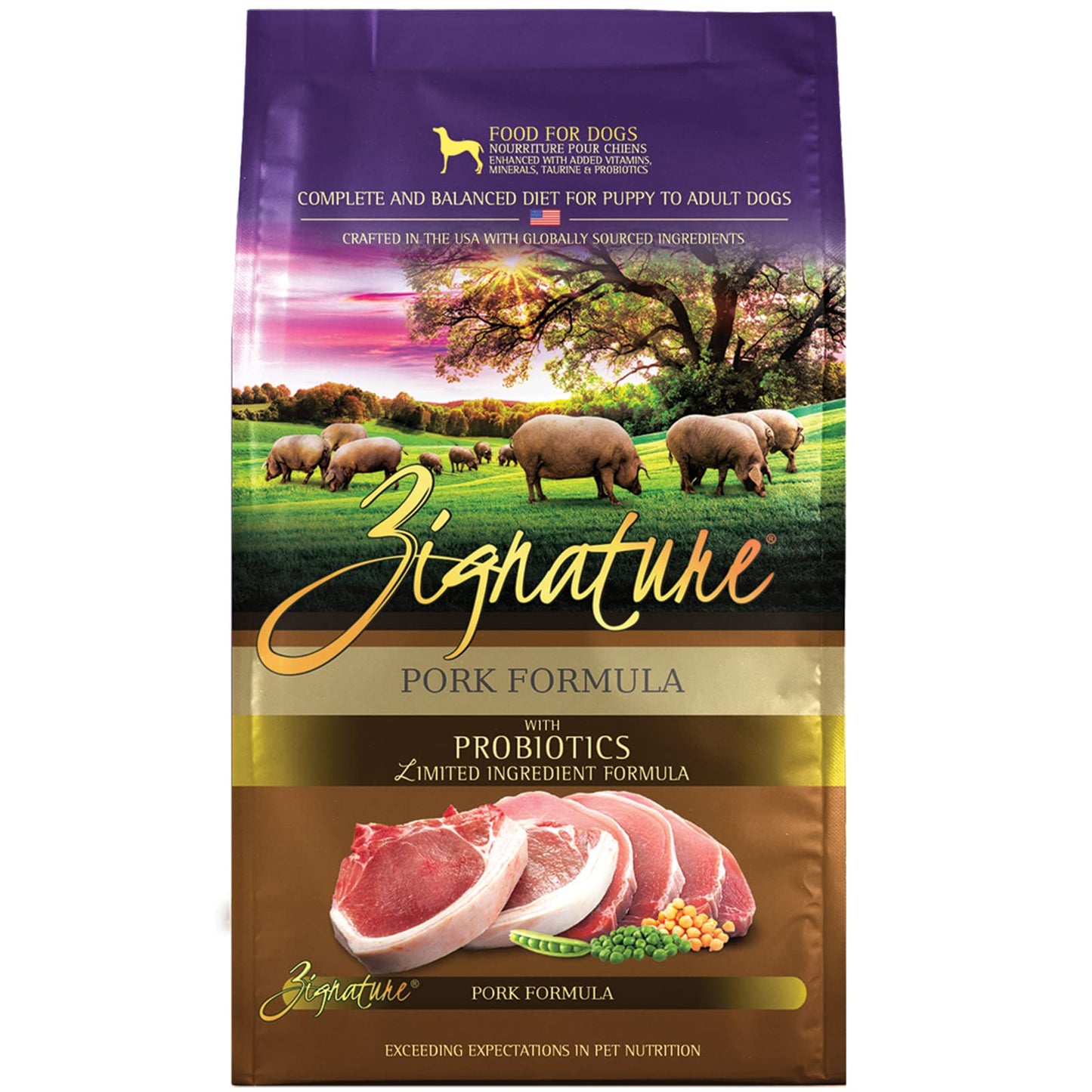 Zignature Pork Limited Ingredient Formula Dry Dog Food 4lb