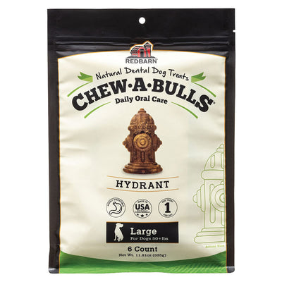 Redbarn Chew-A-Bulls (Size: Large | Shape: Hydrant | 6-Count (Pack of 1))