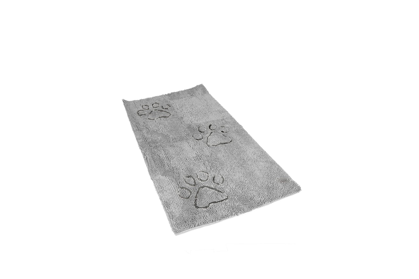 Dog Gone Smart Dirty Dog Microfiber Paw Doormat - Muddy Mats For Dogs - Super Absorbent Dog Mat Keeps Paws & Floors Clean - Machine Washable Pet Door Rugs with Non-Slip Backing | Runner Silver Grey