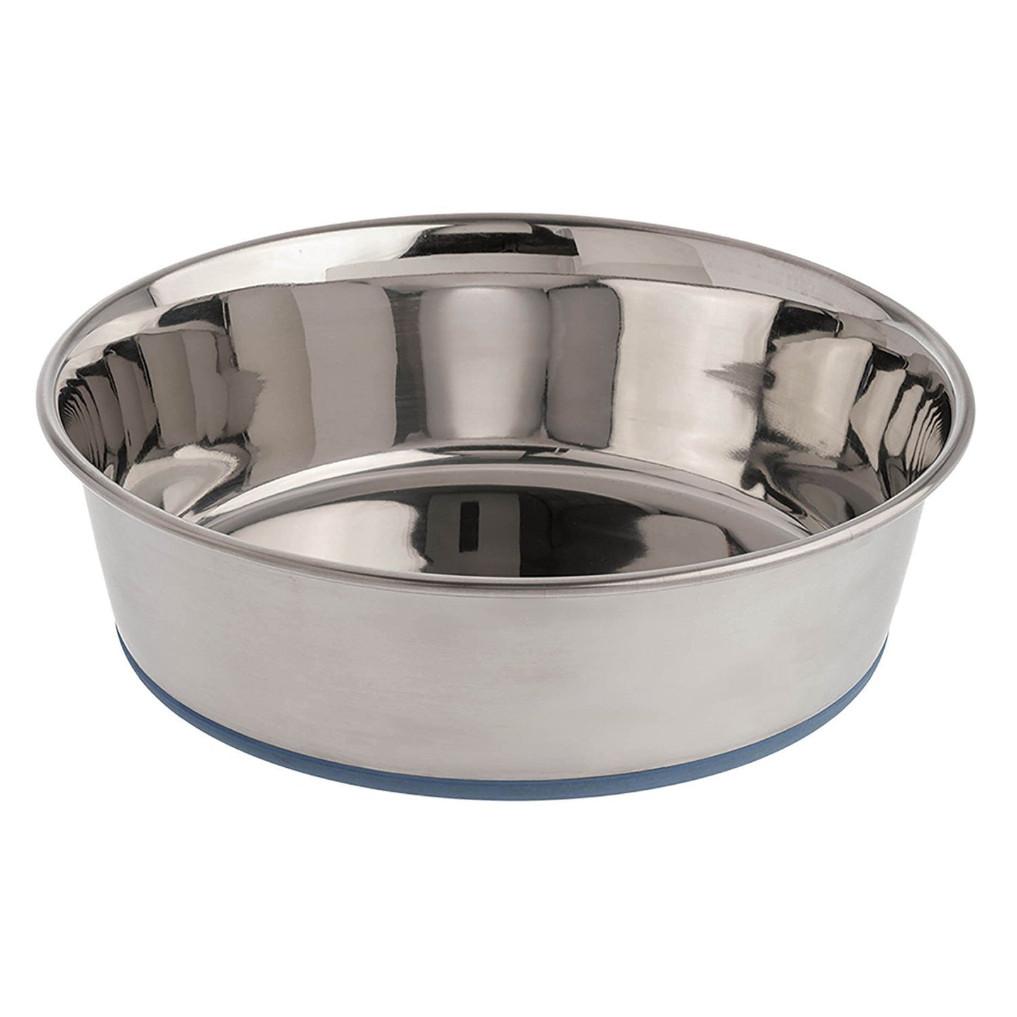 Our Pets Durapet Premium Rubber-Bonded Stainless Steel Dog Bowl 4.5 Quart, 13 Cups, 10.9"X10.9"X3.3"