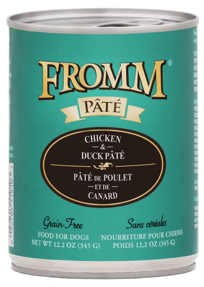 Fromm Chicken & Duck Pate Dog Food - Premium Wet Dog Food - Chicken Recipe - Case of 12 Cans