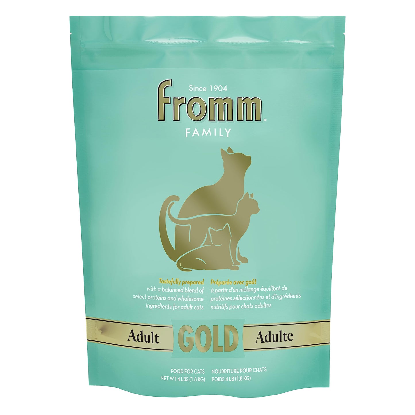 Fromm Adult Gold Dry Cat Food - Premium Cat Food for Adult Cats - Chicken Recipe - 4 lb