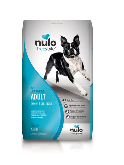 Nulo Grain Free Dog Food: All Natural Adult Dry Pet Food For Large And Small Breed Dogs (Salmon, 11Lb)