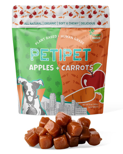 PETIPET Carrot and Apple Dog Treats - Healthy Vegetarian, Vegan Dog Treats