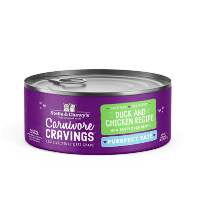 Stella & Chewy's, Cat Carnivore Cravings Duck & Chicken Pate Can, 2.8 Ounce