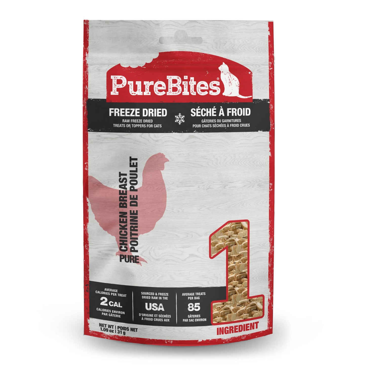 PureBites Freeze-Dried Cat Treats with Chicken Breast 1.09 oz