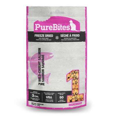 PureBites Salmon Freeze Dried Cat Treats, 0.92Oz | 26G - Value Size