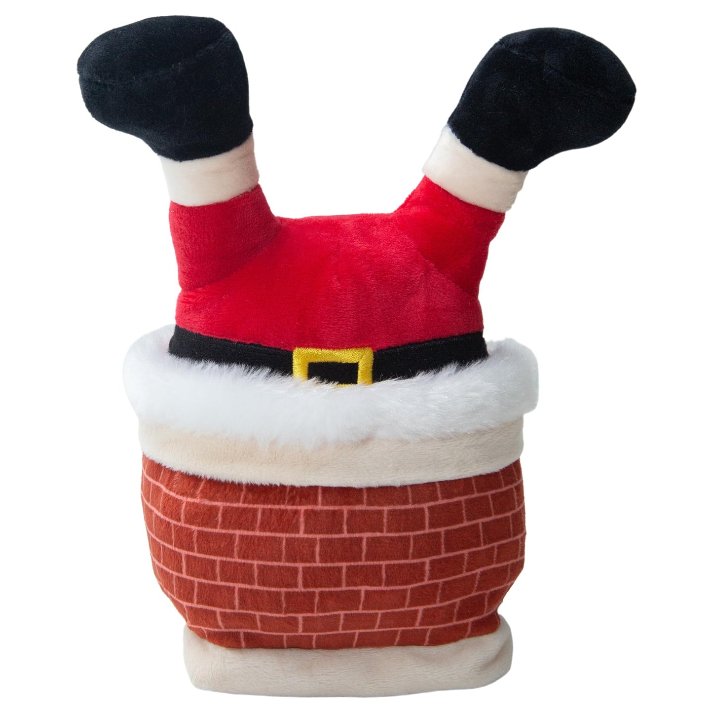 SnugArooz Slippin Santa Dog Toy, Medium