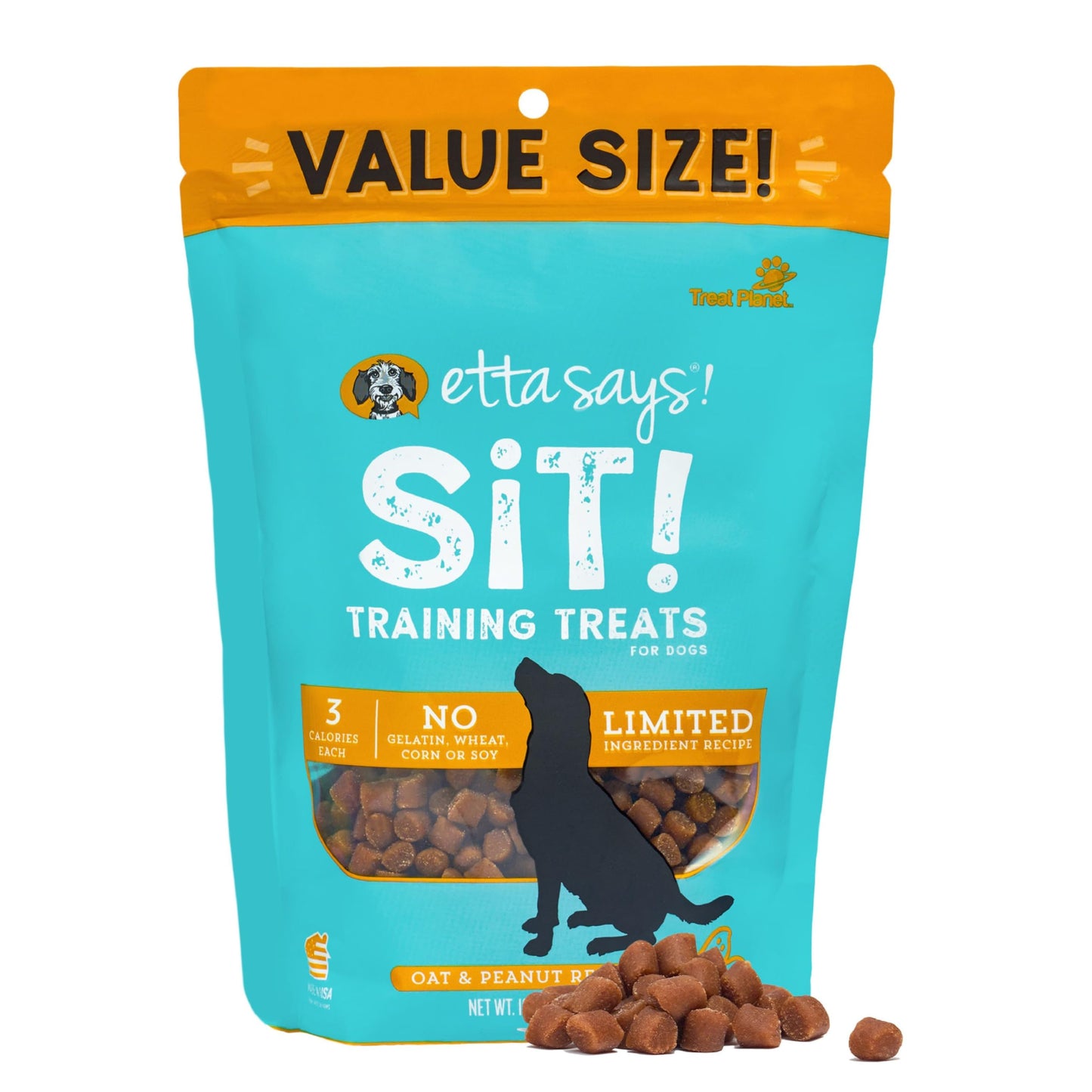 etta says! Training Treats - All Natural Peanut Butter Soft Treats for Dogs - Made in The USA (16 Oz Pack of 1)