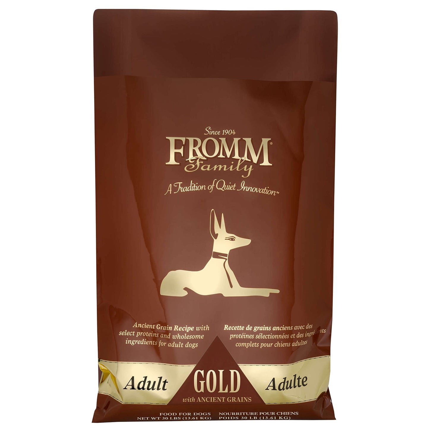 Fromm Adult Gold with Ancient Grains Dog Food - Premium Dry Dog Food - Chicken Recipe - 30 lb