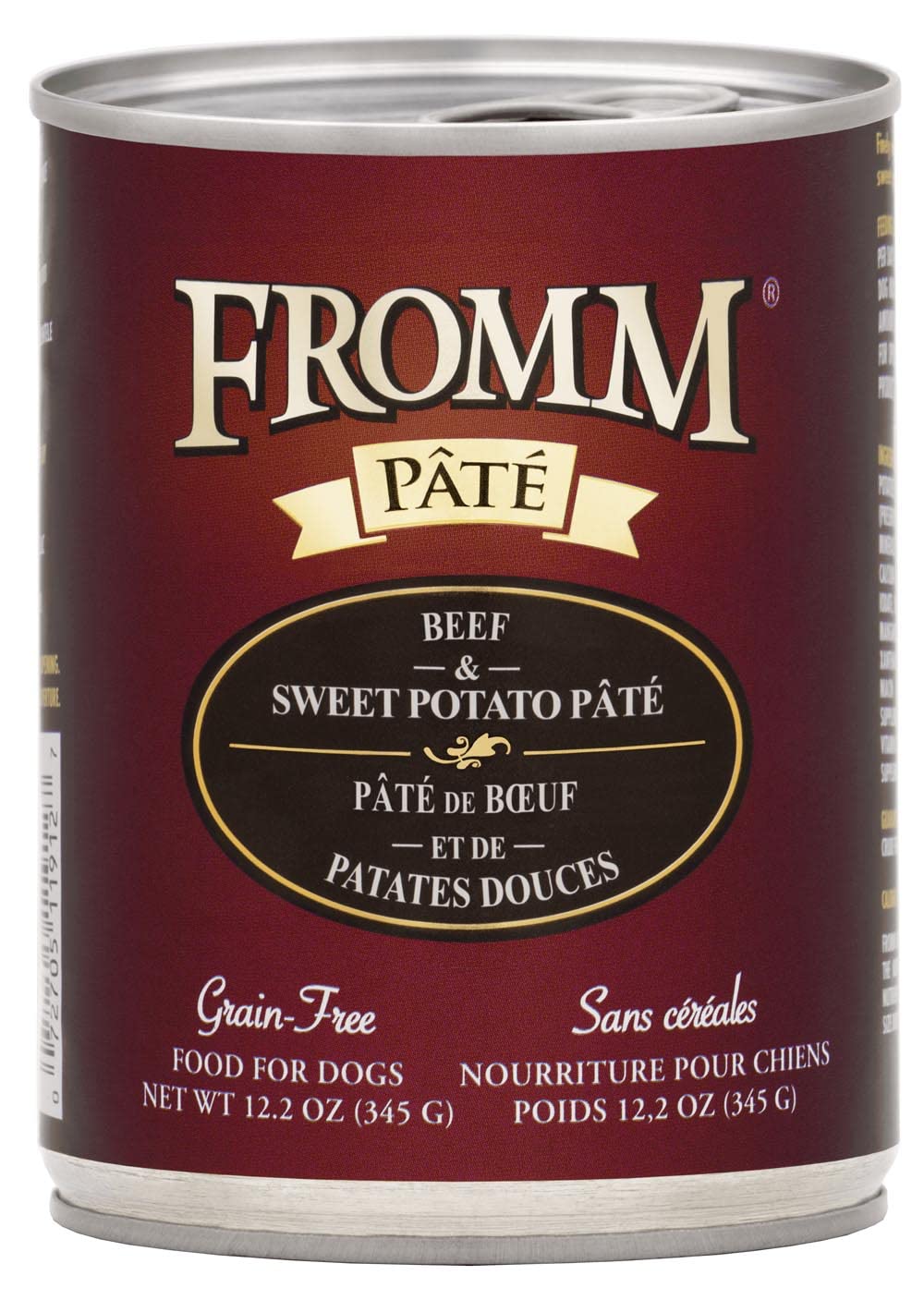 Fromm Beef & Sweet Potato Pate Dog Food - Premium Wet Dog Food - Beef Recipe - 12.2 oz Can