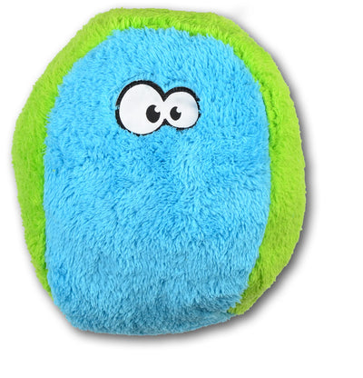 Cycle Dog Duraplush Large Blue Green Fuzz Ball : Eco-Friendly and Durable Toy for Dogs, Made in USA with Recycled Materials, Perfect for Fetch and Tug-of-War Play