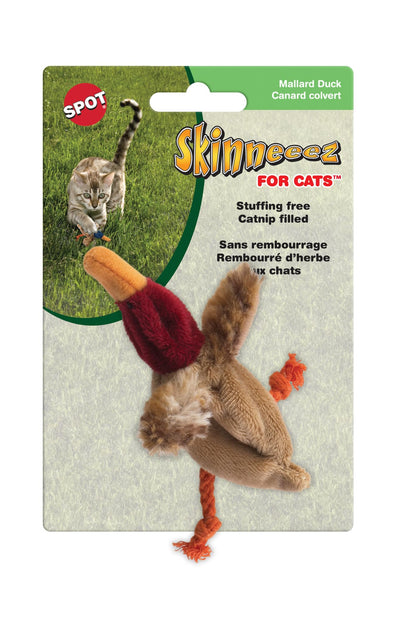 Skinneeez Duck Cat Toy, 3" Assorted Sold Individually