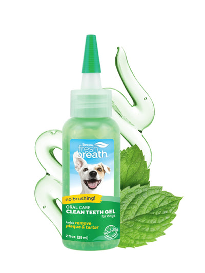 TropiClean Clean Teeth Gel for Dogs | Dog Dental Care | Dog Toothpaste | Breath Freshener | Easy Teeth Cleaning | Made in The USA | 2 oz.