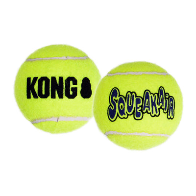 KONG - SqueakairÂ® Ball - Dog Toy Premium Squeak Tennis Balls, Gentle on Teeth - Large