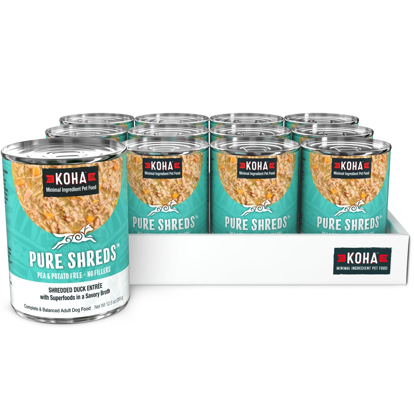 KOHA Pure Shreds Duck EntrÃ©e for Dogs