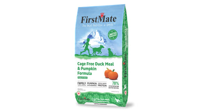 FirstMate Limited Ingredient Cage-Free Duck Meal & Pumpkin Formula Dry Dog Food, 25 lbs.