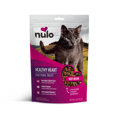 Nulo Healthy Heart Functional Treats Grain-Free with Added Taurine Beef Recipe for Cats & Kittens