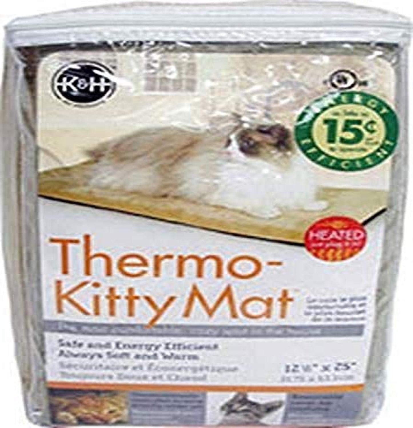 K&H Manufacturing Thermo-Kitty Assorted Colored Mat, 12.5 by 25"