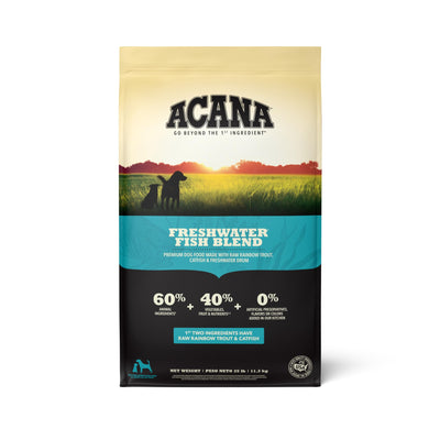 ACANA Grain Free Dry Dog Food, Freshwater Fish Dog Food Recipe, 25lb