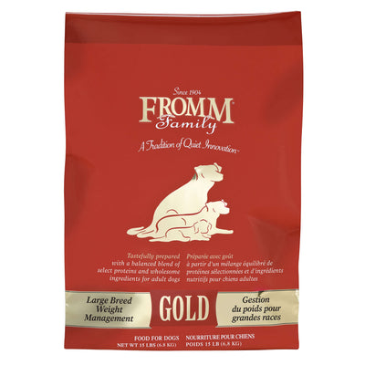 Fromm Large Breed Weight Management Gold Dry Dog Food - Weight Management Dog Food for Large & Giant Breeds - Turkey Recipe - 15 lb