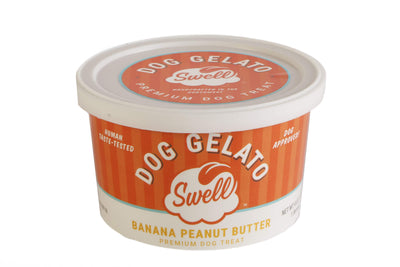 Swell Dog Gelato Peanut Butter Banana Cup 4 Ounce