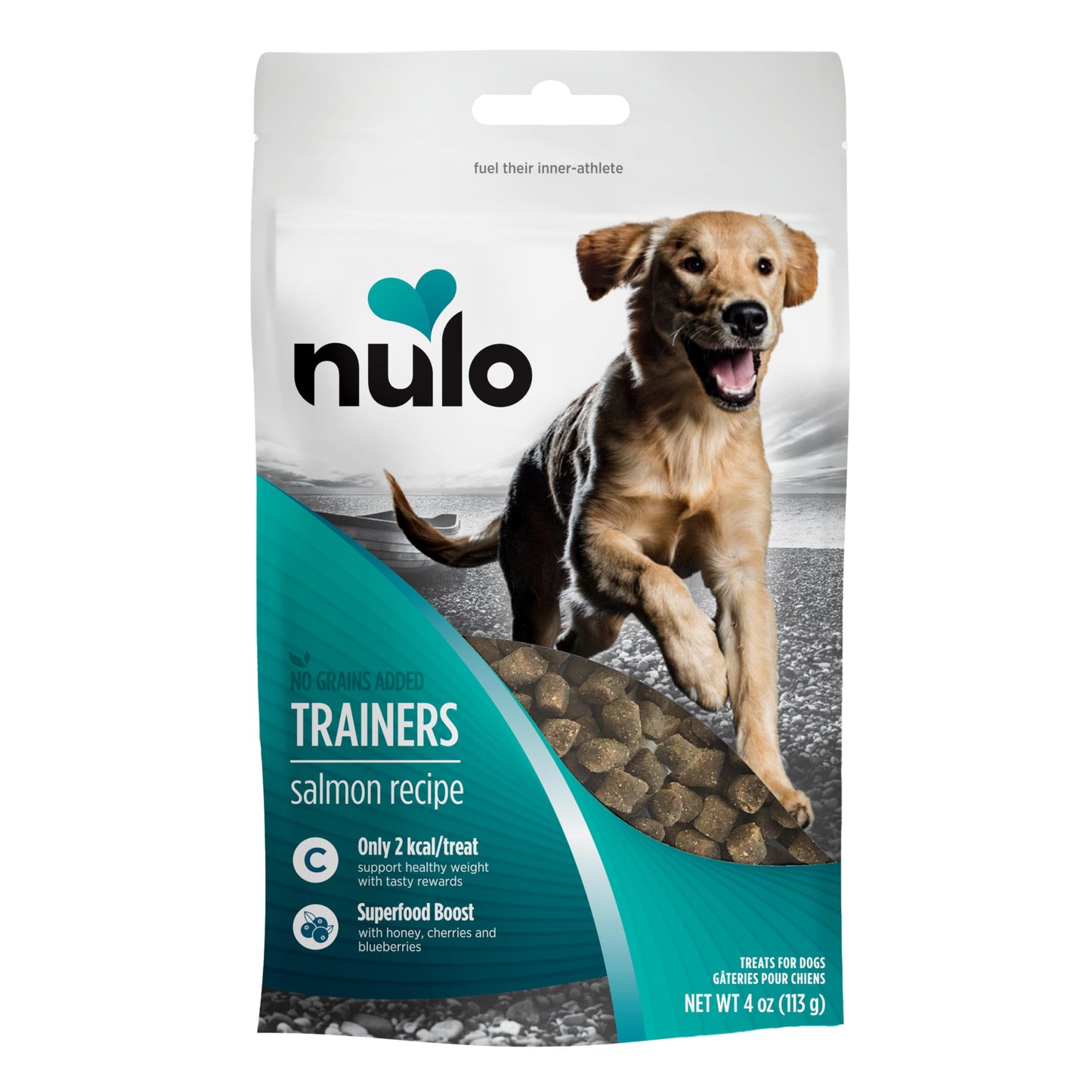 Nulo Puppy & Adult Freestyle Trainers Dog Treats: Healthy Gluten Free Low Calorie Grain Free Dog Training Rewards - Salmon Recipe - 4 Oz Bag