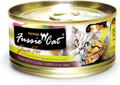 Fussie Cat Premium Tuna/Baby Clam Can Cat Food