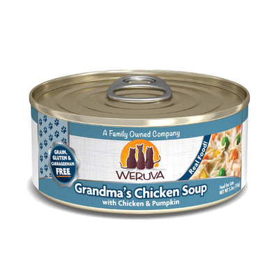 Weruva Classic Cat Food, Grandma?S Chicken Soup with Chicken Breast & Veggies, 5.5Oz Can (Pack of 24)