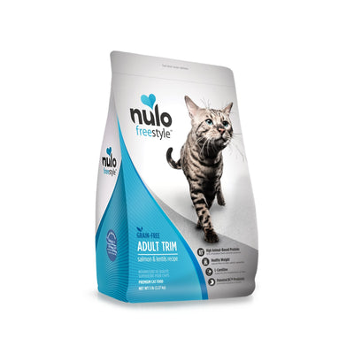 Nulo Adult Trim Grain Free Dry Cat Food With Bc30 Probiotic (Salmon & Lentils Recipe, 5Lb Bag)