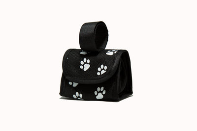 Dog Supplies Paw Print Dispenser (Black)