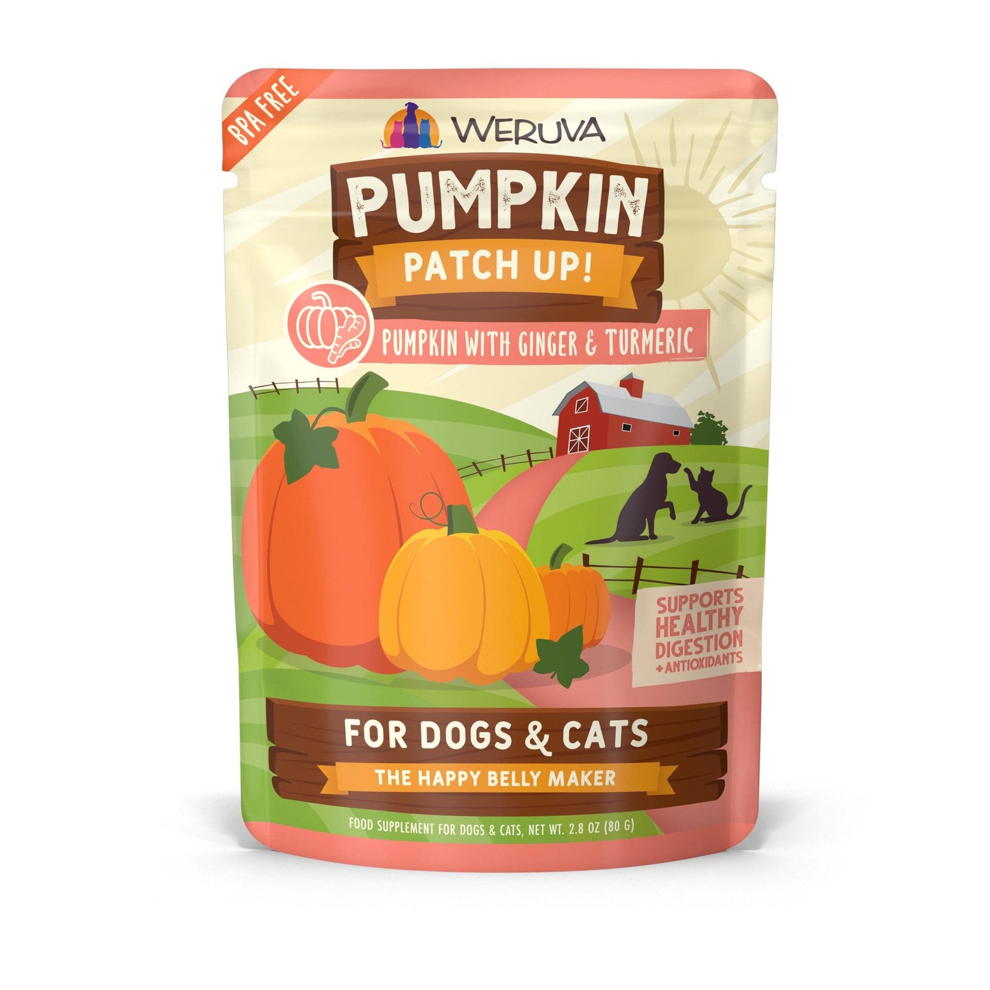 Weruva Grain-Free Pumpkin Patch UP with Ginger & Turmeric Wet Food, 2.80-oz