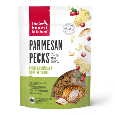 The Honest Kitchen Parmesan Pecks: Chicken, Parmesan & Cranberry Recipe, 8 oz Bag